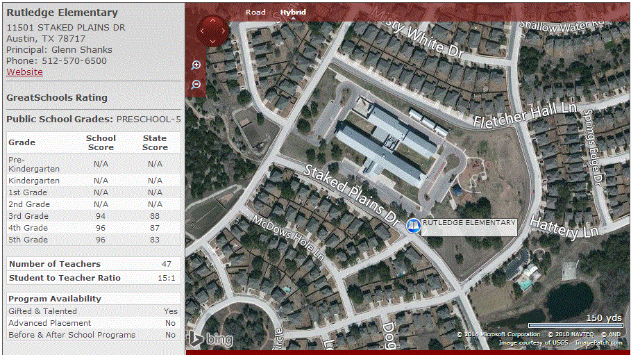 Homes near Rutledge Elementary School in Austin Texas 78717